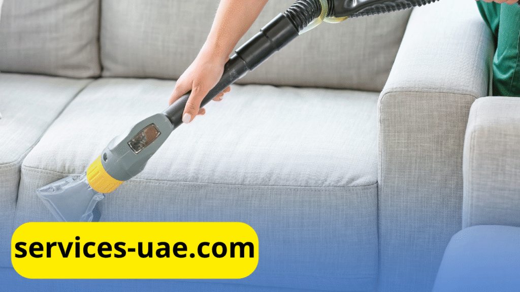 غسيل كنب العين باستخدام معدات بخار احترافية لإزالة البقع والأوساخ بفعالية