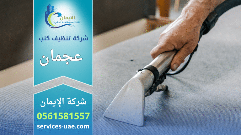 فريق عمل محترف من شركة تنظيف كنب في عجمان يقوم بتنظيف الأريكة بالبخار لإزالة الأوساخ والبقع العميقة مع الحفاظ على نعومة الأقمشة.