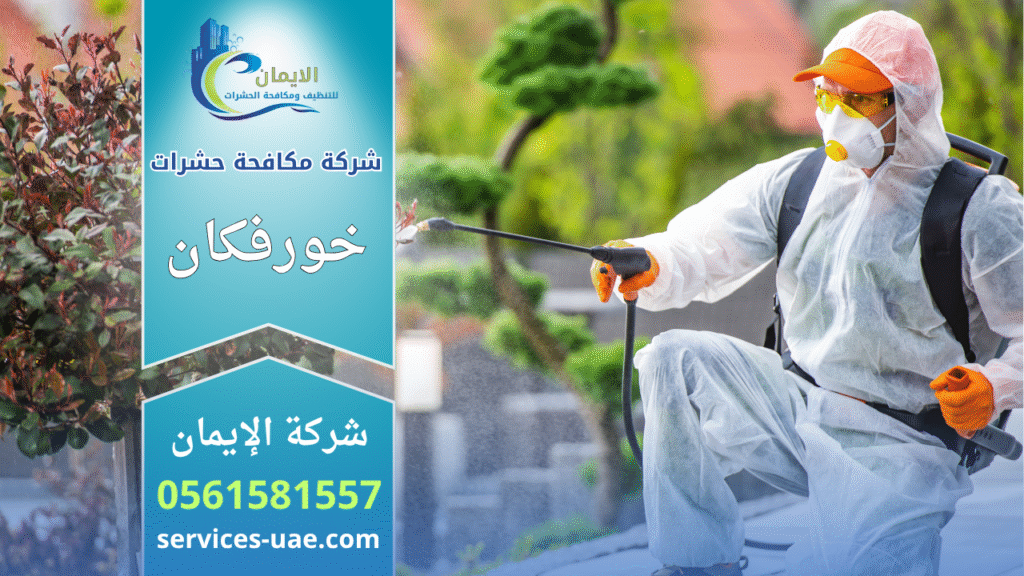شركة مكافحة حشرات في خورفكان تستخدم فريق محترف وأجهزة حديثة للقضاء على الحشرات في المنازل والمكاتب.